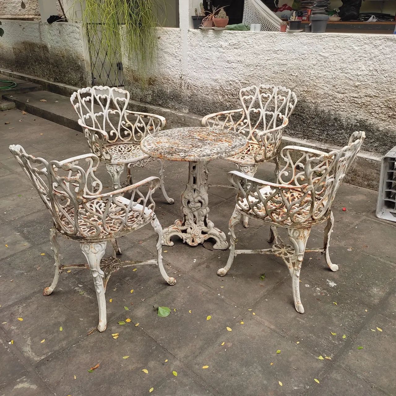 Conjunto de ferro fundido para jardim ou - Foto 2