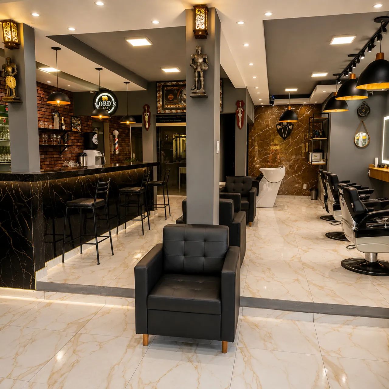 Barbearia premium passo , aceito carro !  - Foto 2