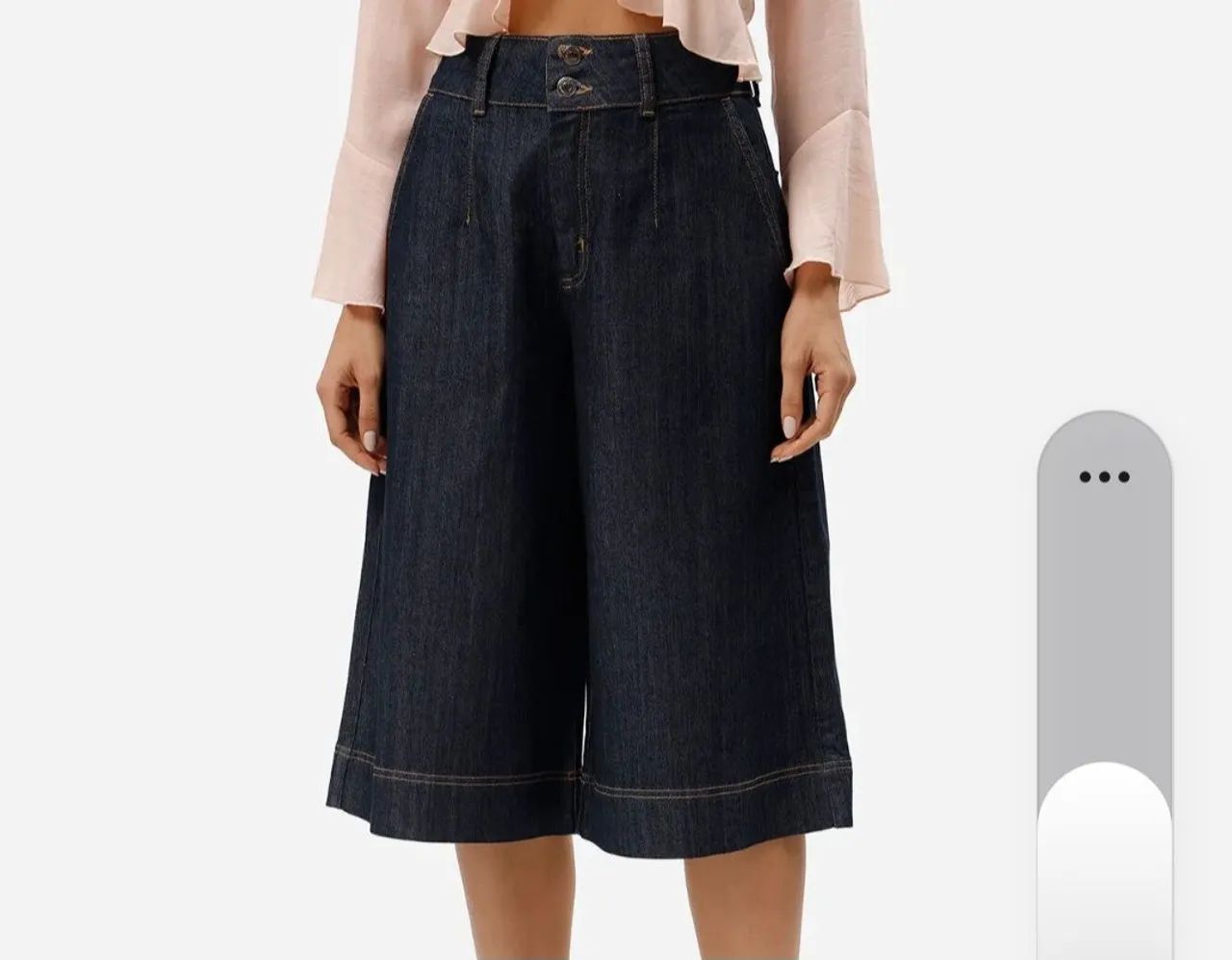 Pantacourt jeans Tam 38/40 - Foto 2