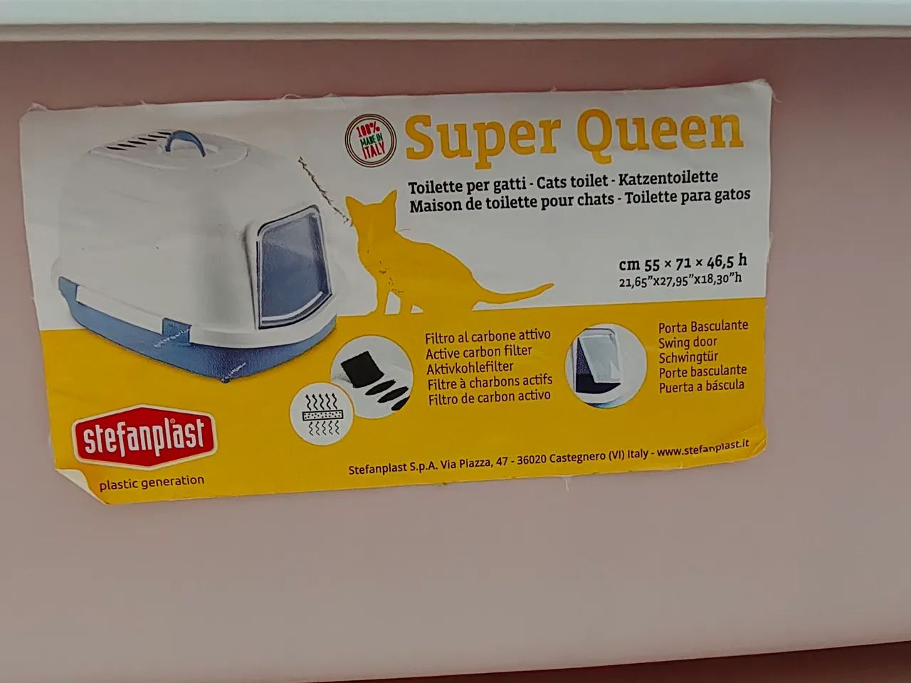 Caixa de Areia Bandeja Sanitária Super Queen para gatos (tamanho gigante) - Foto 5