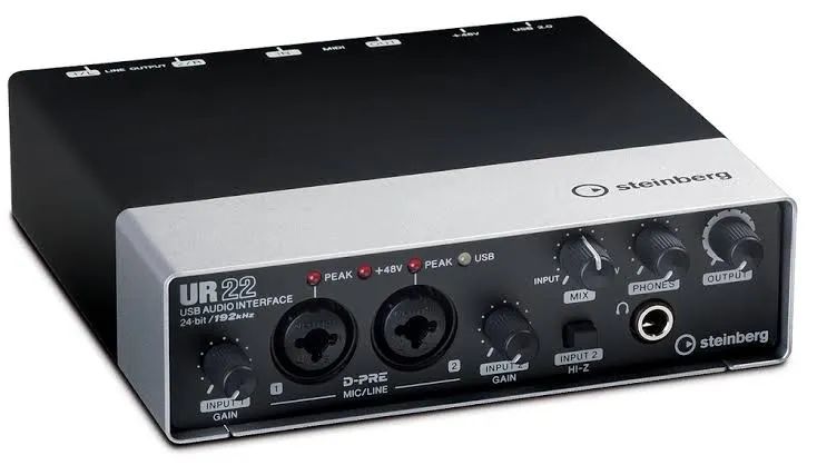 Interface de áudio Steinberg Yamaha UR22 24-bit/192 kHz 100% a