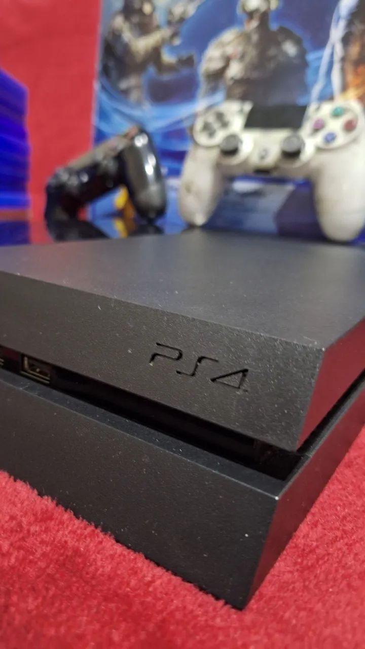 Sony Playstation 4 FAT Semi Novo na Caixa + 3 Controles + 14 Jogos Parcelo até 12x S/Juros - Foto 4