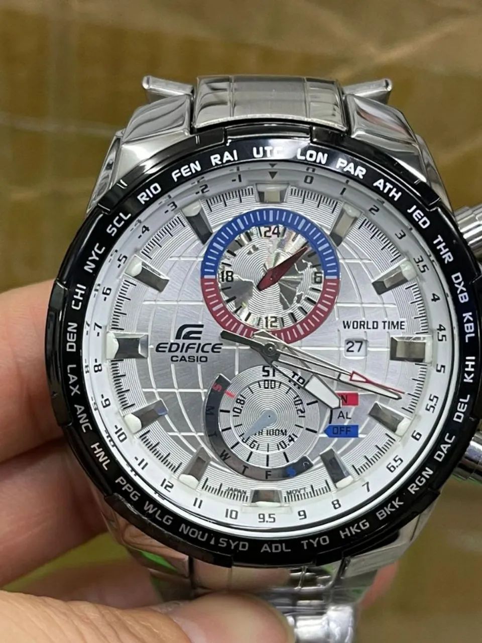 Relógio Casio edifício,1 linha, todos os ponteiros funcional  - Foto 4
