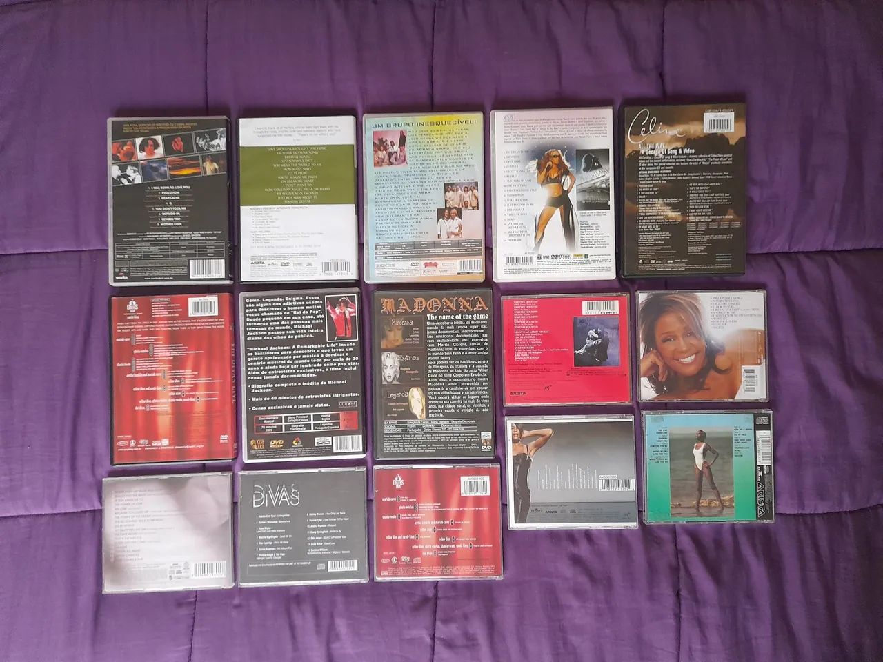 Coleção de CDs e DVDs Madonna Whitney Mariah Michael Celine Toni ABBA Queen Divas e mais.. - Foto 2