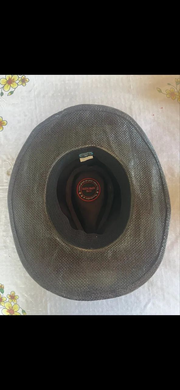 CHAPÉU PRETO COWBOY  VINDO DO TEXAS SADDLEBACK HATS - Foto 3