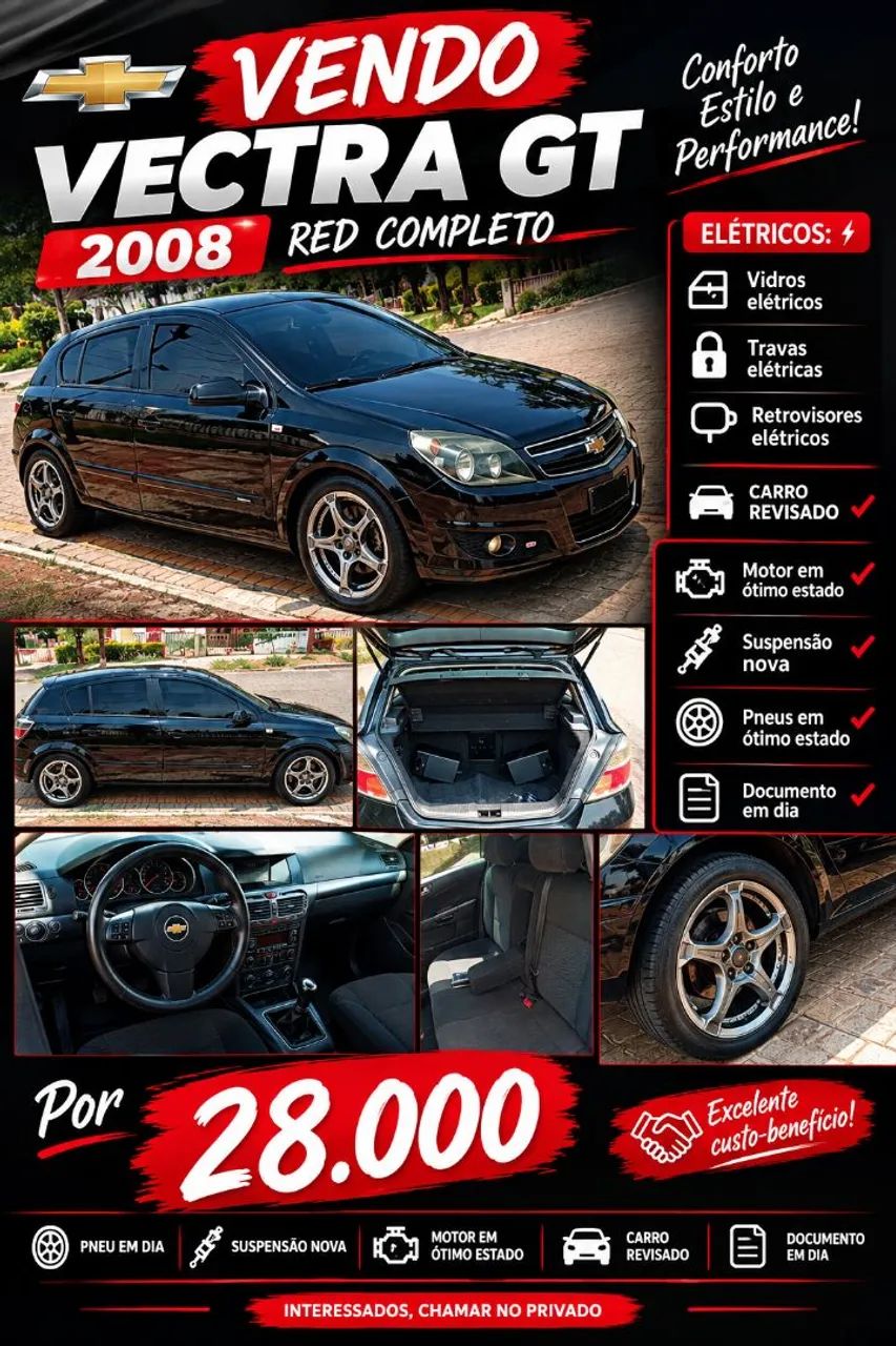 Chevrolet Vectra Vectra GT 2.0 MPFI 8V FlexPower Mec. 2008