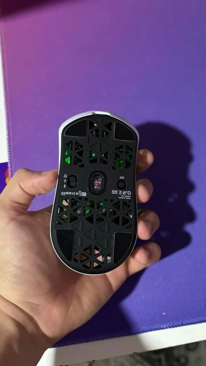 Mouse Attack shark R5 ultra - Branco - Foto 4