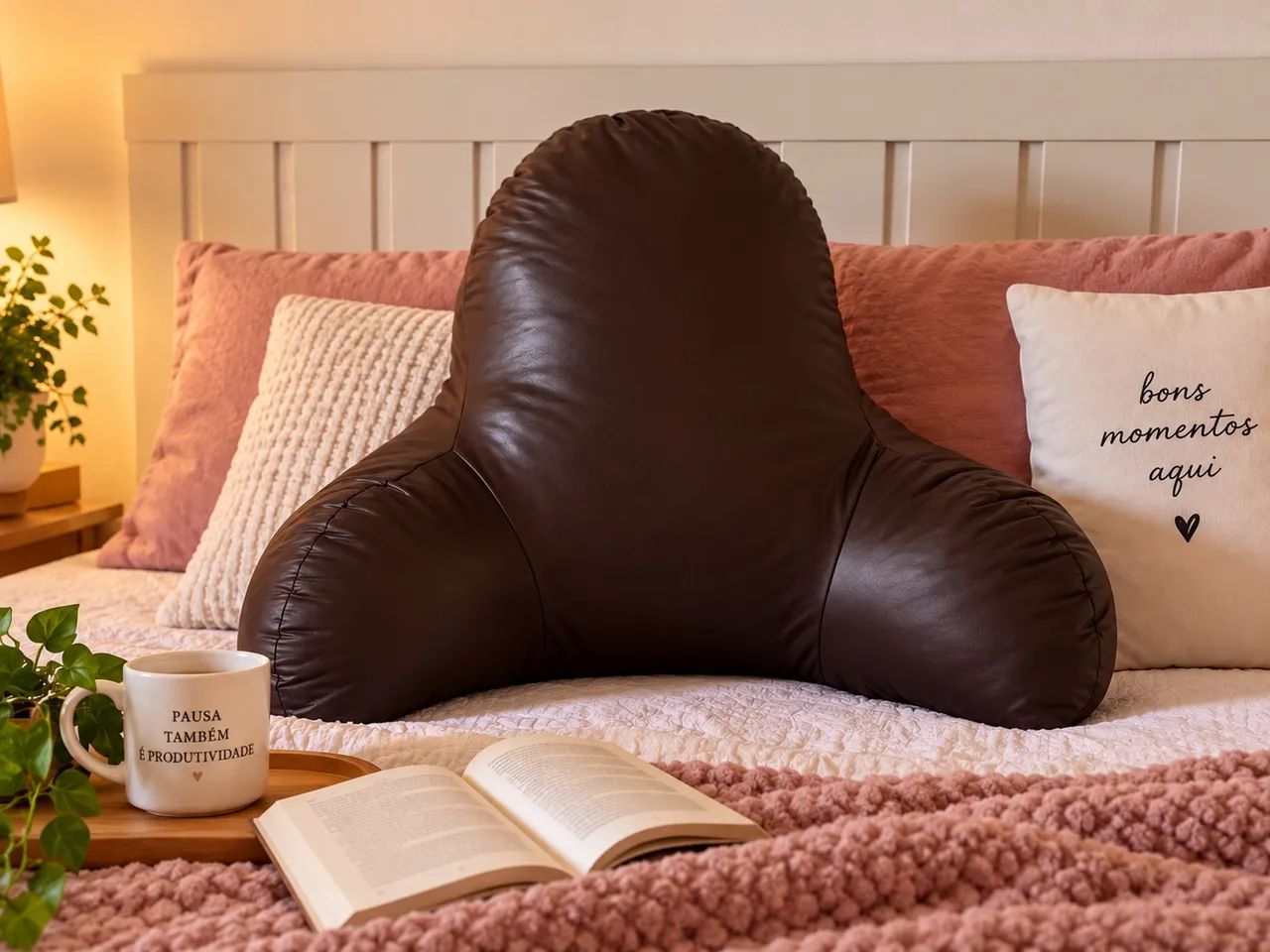 Encosto de Cama Grande - Super Confortável