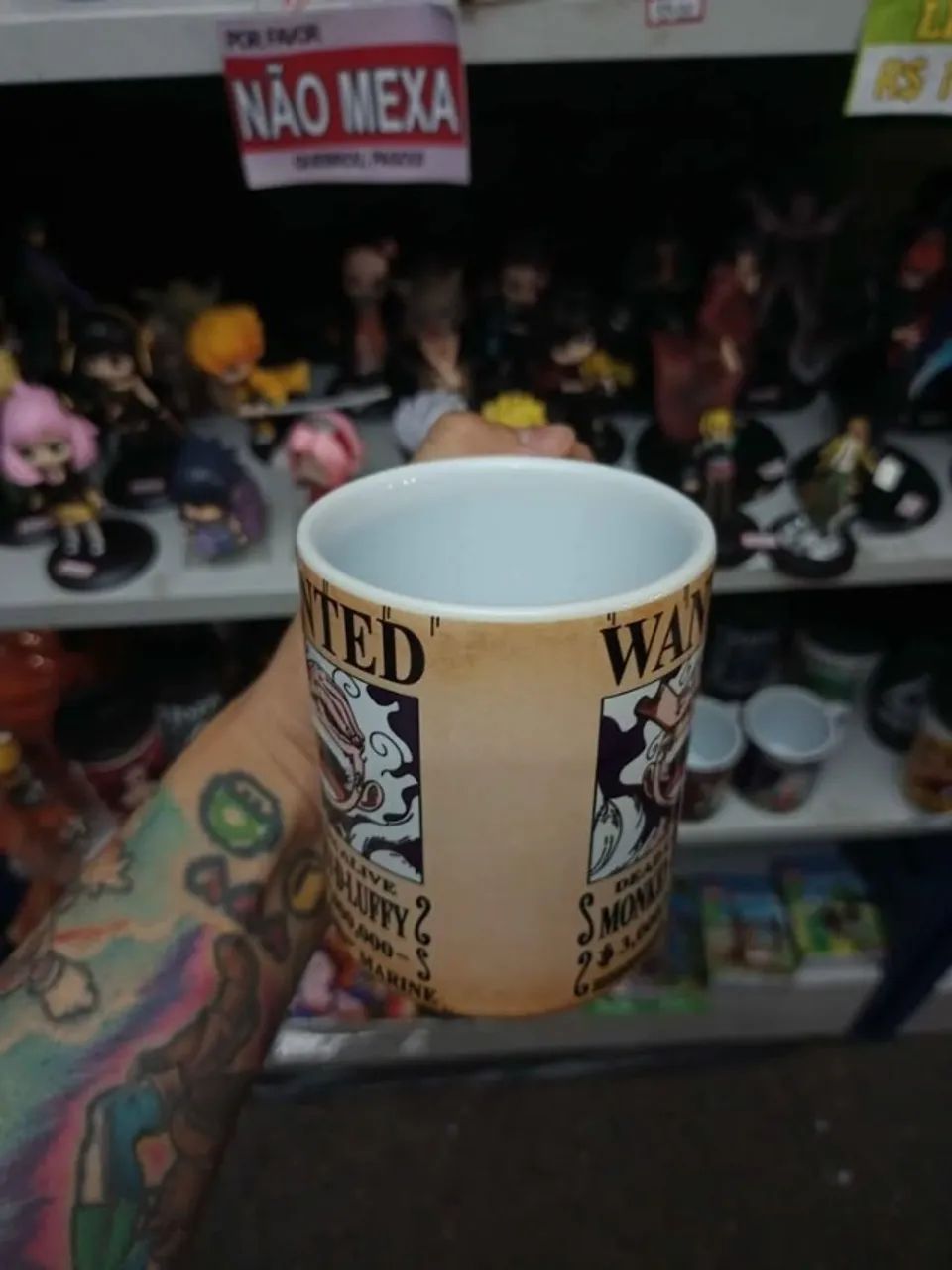 Caneca Luffy Gear 5 - Nika One Piece Zoro Sanji Porcelana Personalizada - NerdDog Store - Foto 4