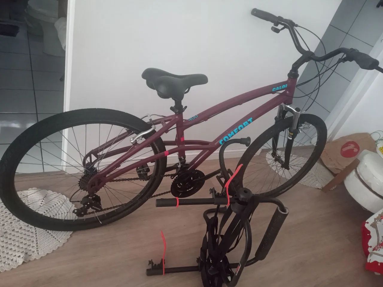 Vendo bicicleta e suporte - Foto 3