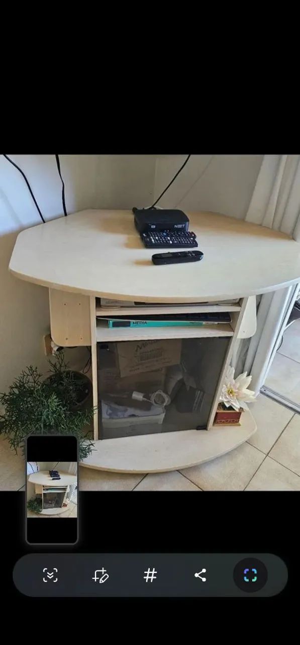 Rack para tv mdf cor palha