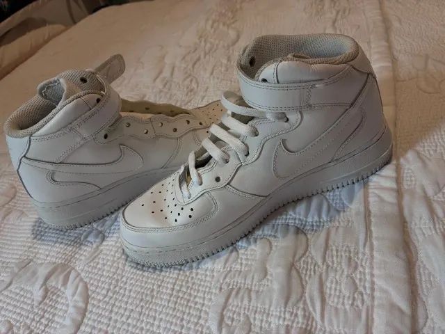 Tênis Nike Air Force 1 Mid Branco Original - Foto 5