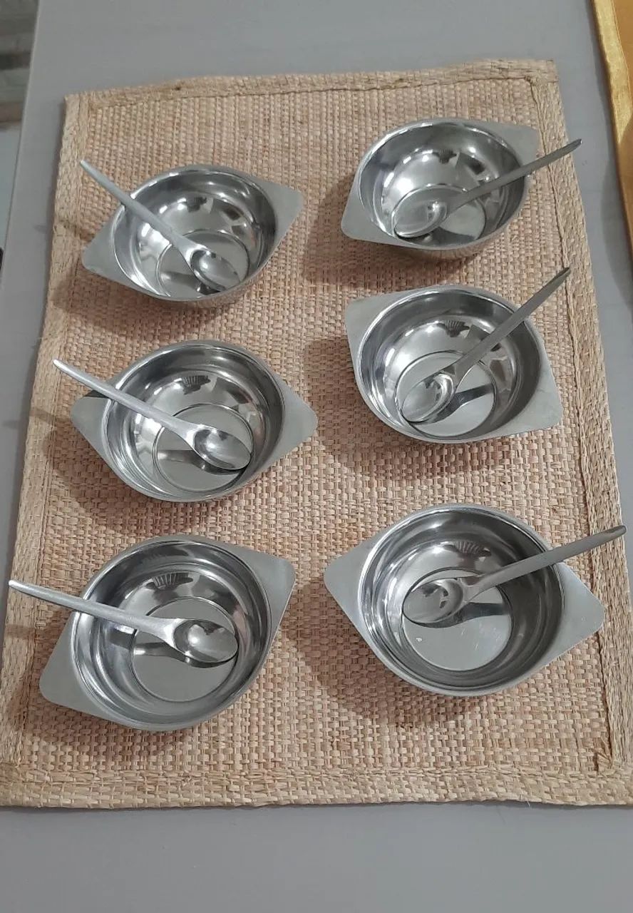 Vendo 3 Tigelas, Farinheira, Açucareiro, Manteigueira, Molheira e em Inox Tramontina.  - Foto 3
