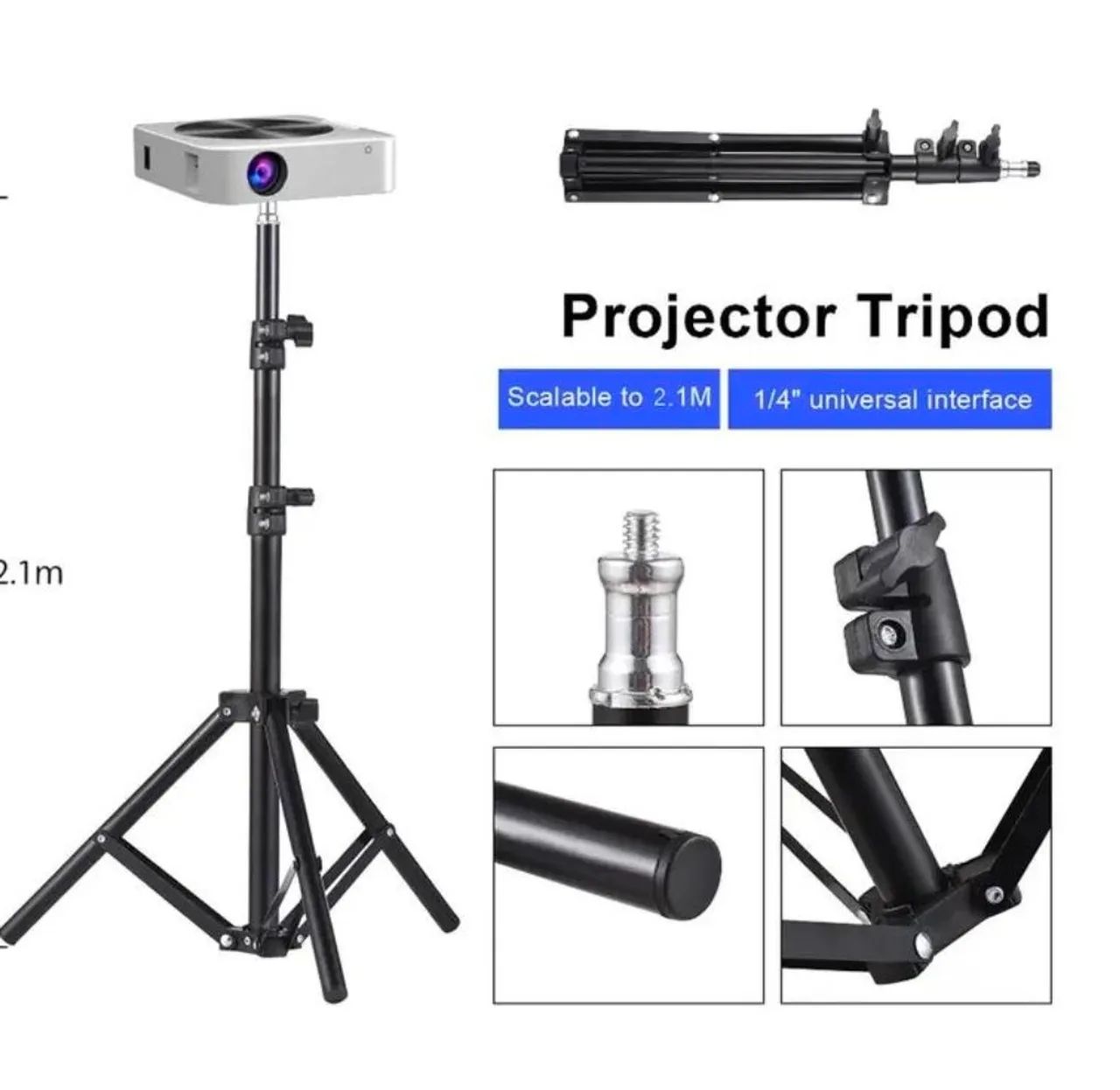 PROJETOR BLITZWOLF BW-V5 FULL HD + TELA + TRIPÉ - Foto 4