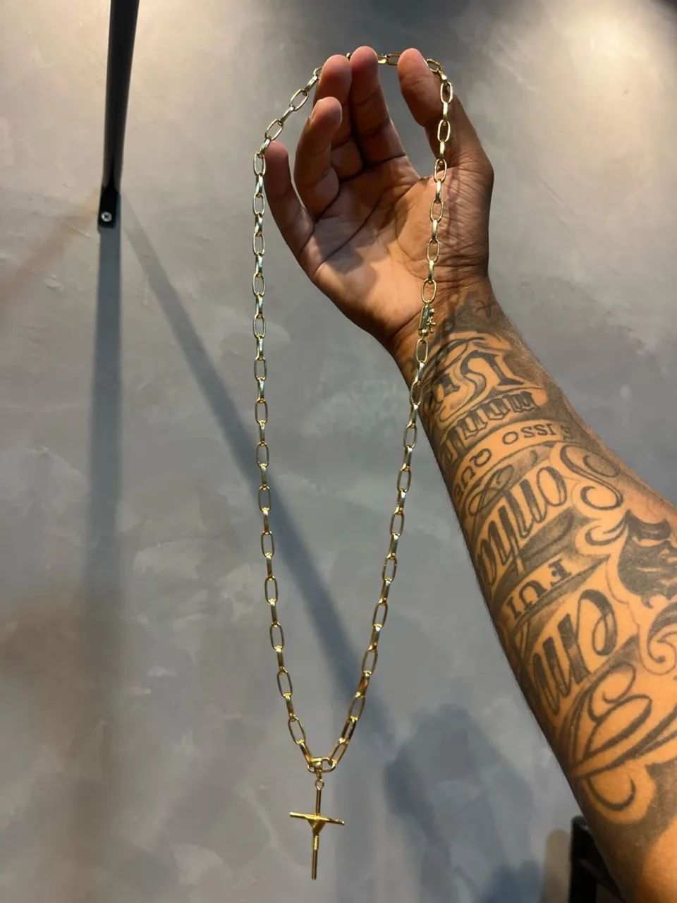 Corrente banhada a ouro 18k 6m