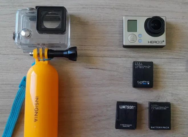 Câmera GoPro Hero 3+ Silver e acessórios - Foto 3