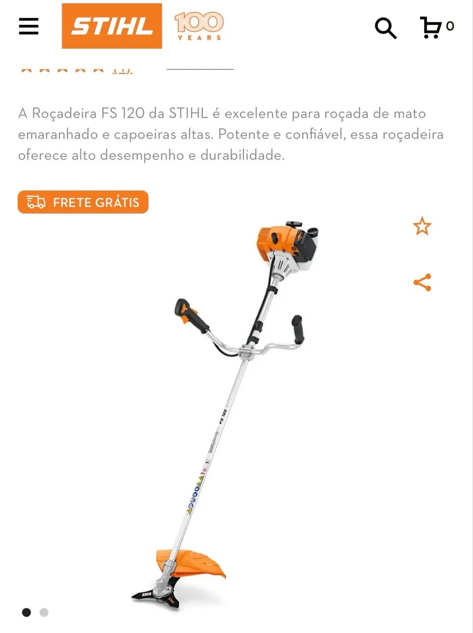 Roçadeira stihl FS380 - Foto 4