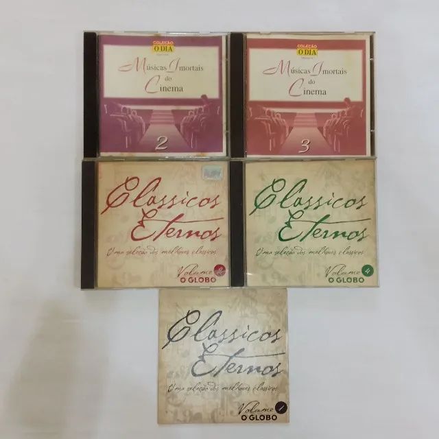 Lote Conm 5 CDS Usado Antigo De Músicas Clássicas
