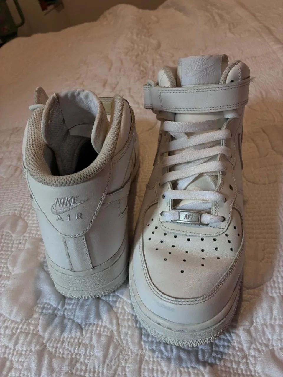 Tênis Nike Air Force 1 Mid Branco Original - Foto 2