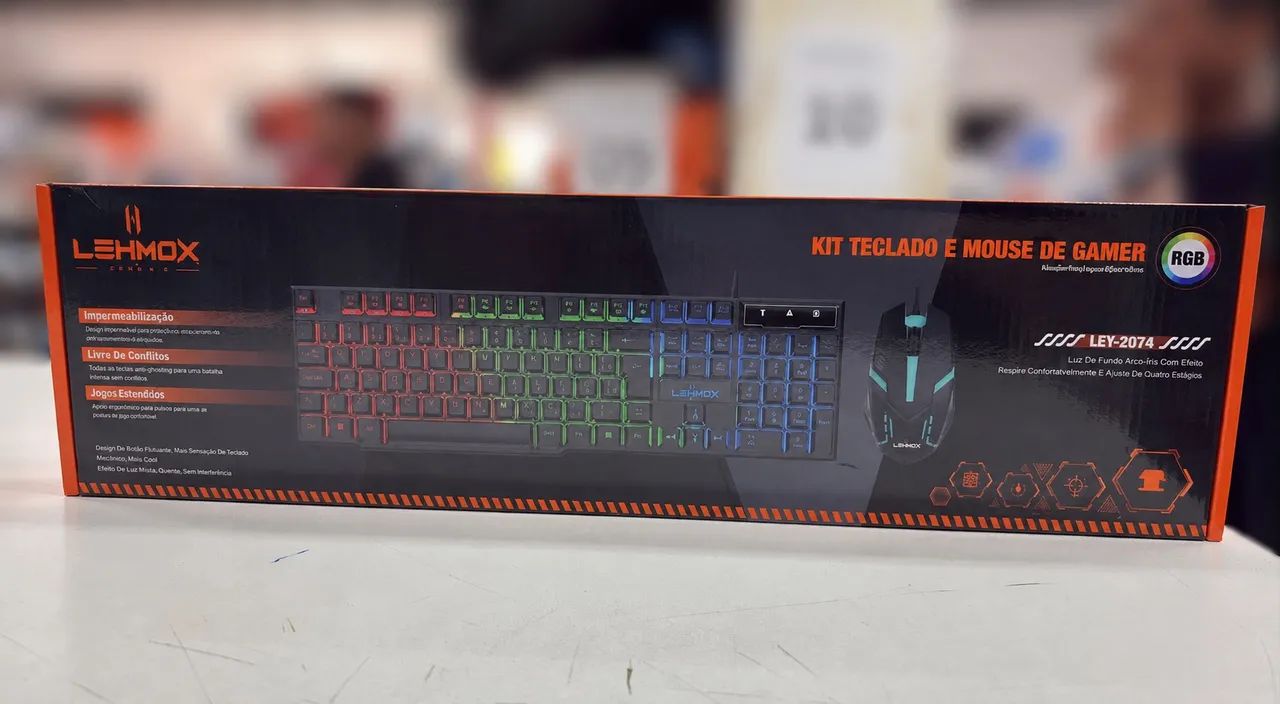 Teclado e mouse gamer com RGB - ENTREGA A DOMICÍLIO 