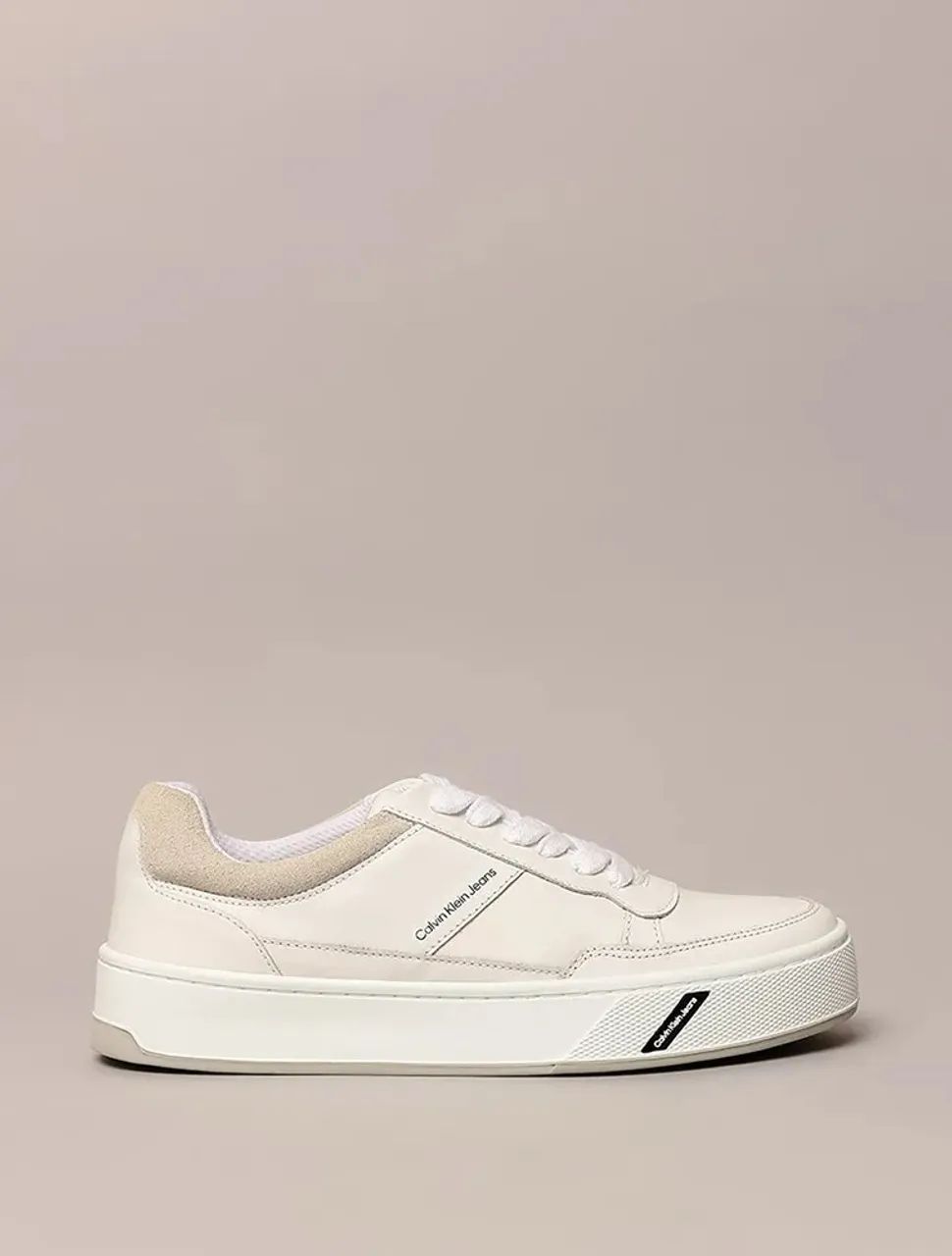 Tênis Calvin Klein Jeans Feminino Palito Basic Branco - Foto 3
