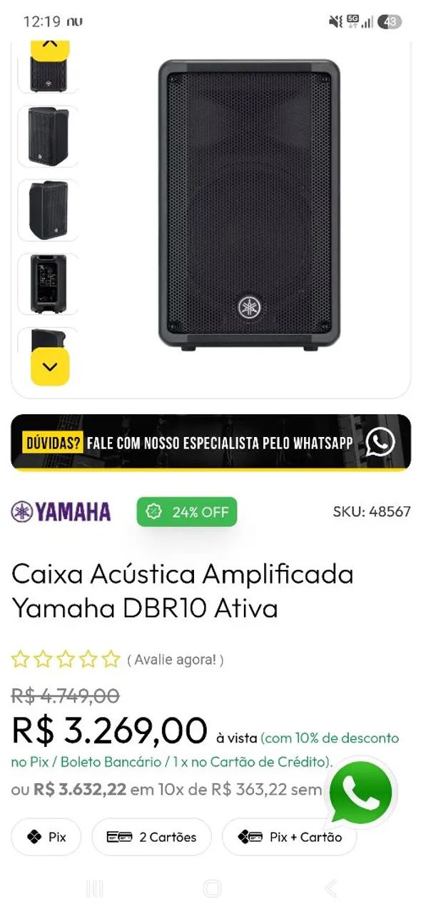 Yamaha DBR10 nova - Foto 4