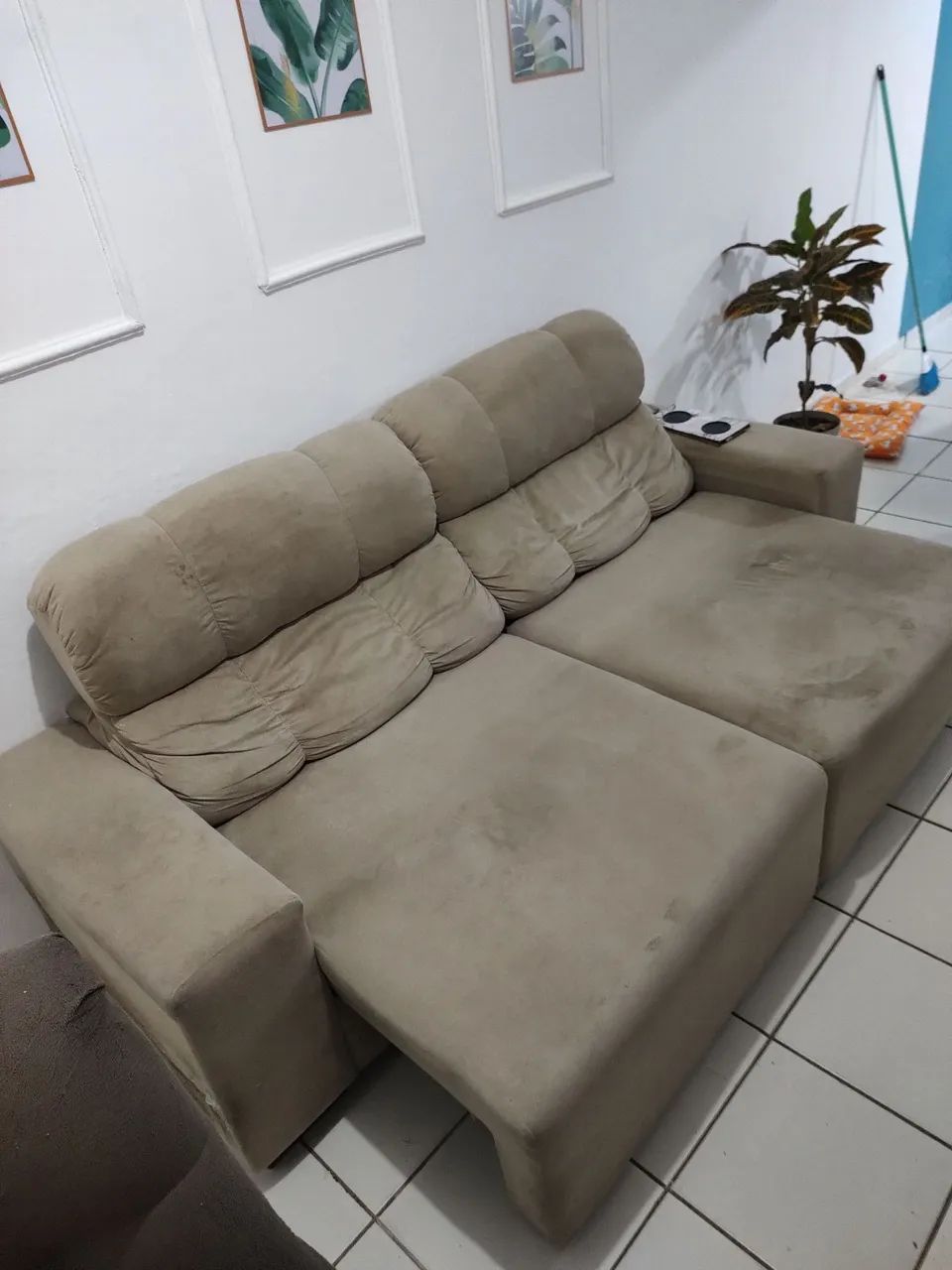 Vendo sofá retrátil reclinável 65573787417601122