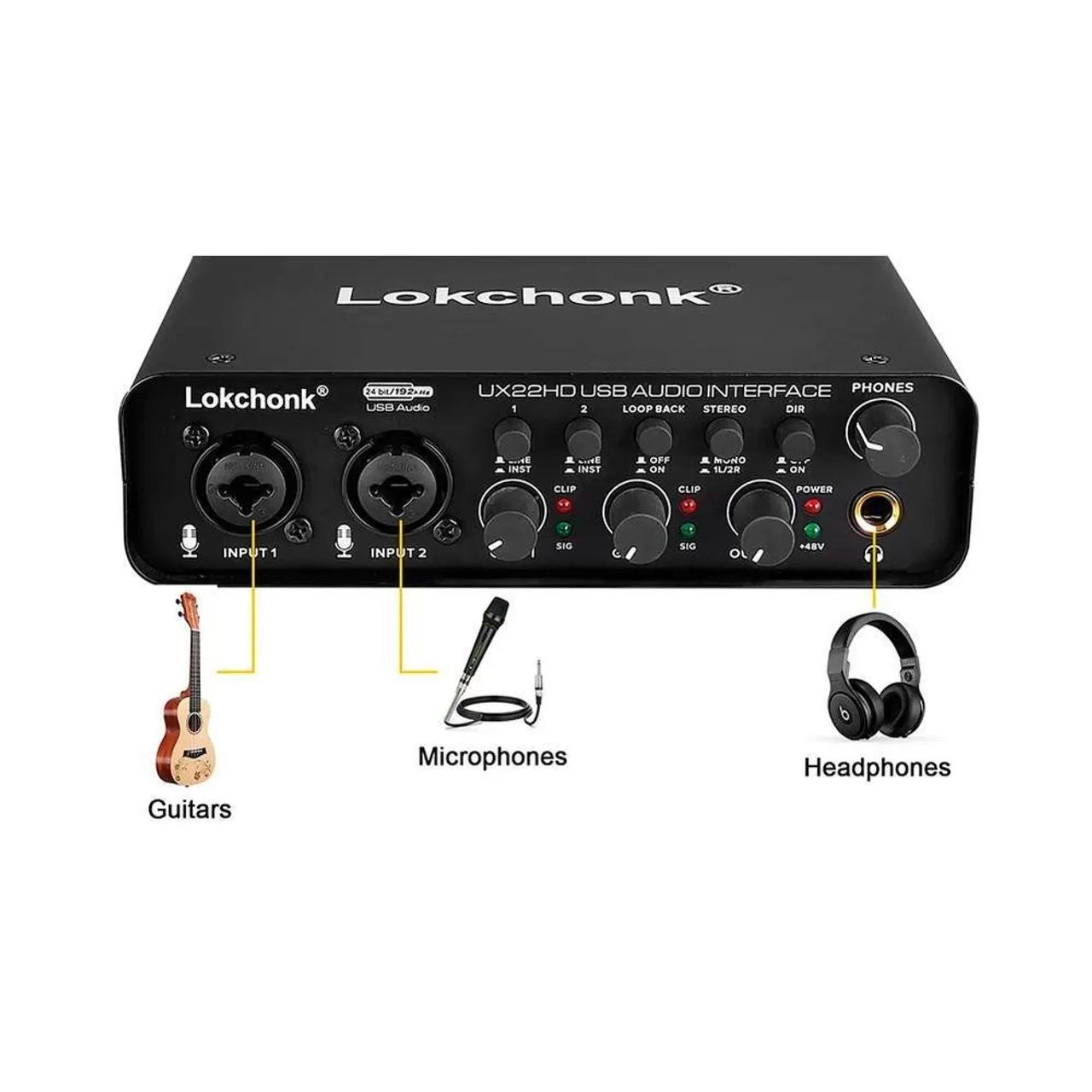 Interface de Audio Lokchonk UX22HD - Foto 3