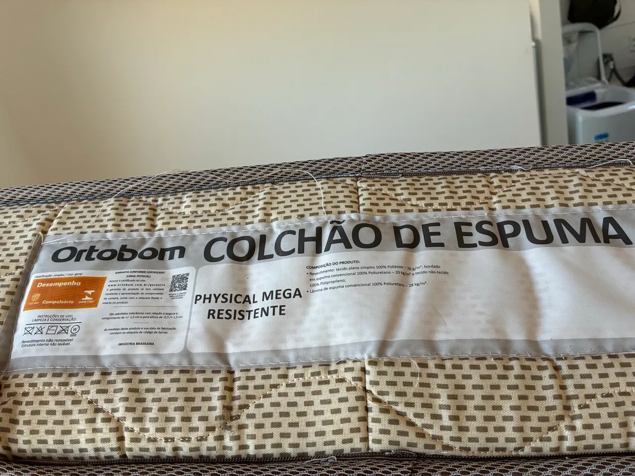 Colchão Ortobom de Espuma Physical Mega Resistente 158x198x22 - Foto 3