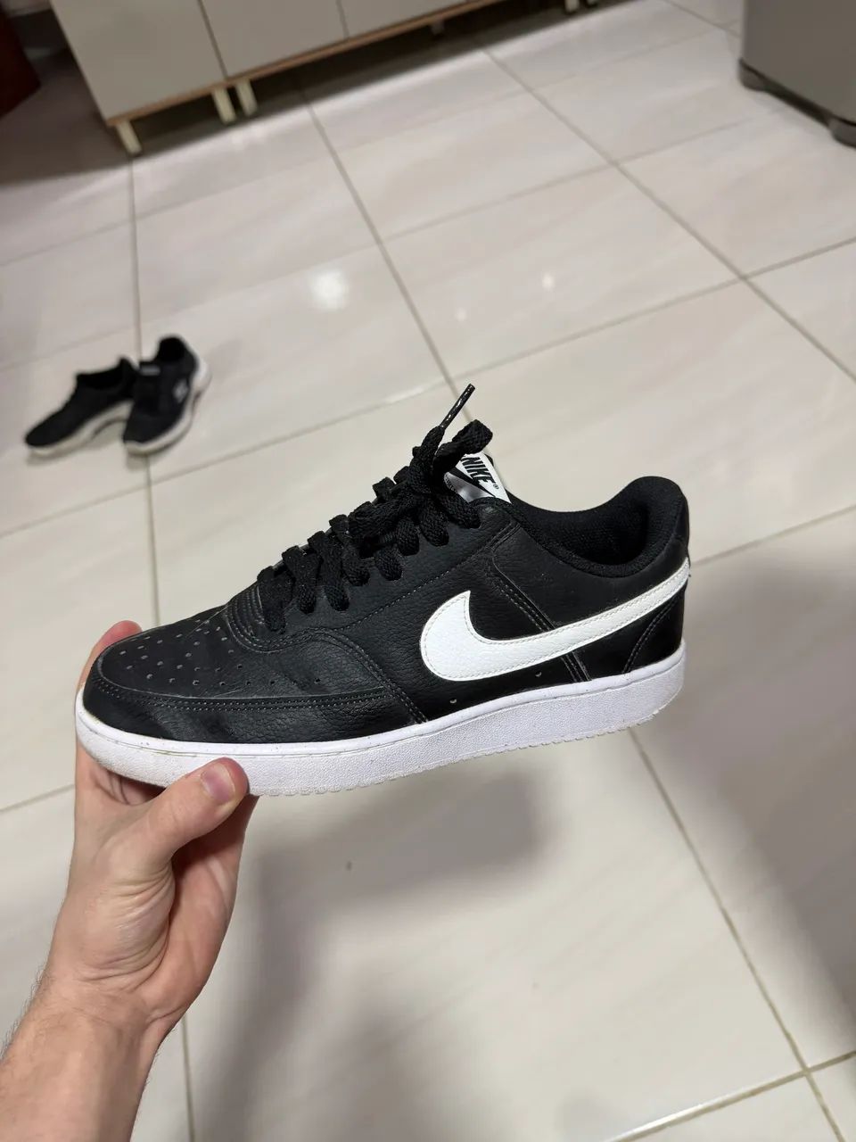 Nike Court Vision Low (Preto/Branco - Foto 2