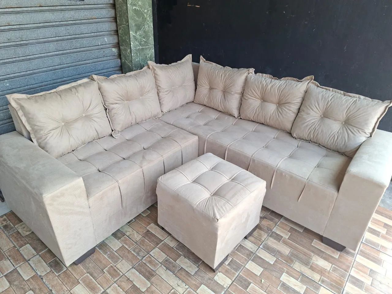 Sofá Aveludado,macio & Confortável 