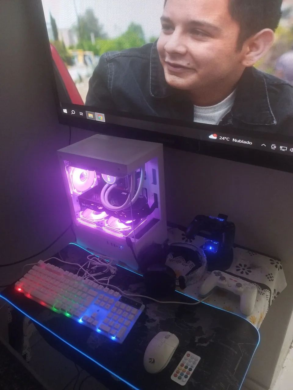 Pc gamer com monitor de 50 polegadas tv Samsung  - Foto 4