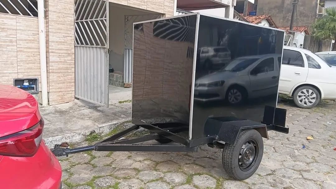 VENDO CARRETINHA/CARROCINHA BAÚ NOVA - Foto 3