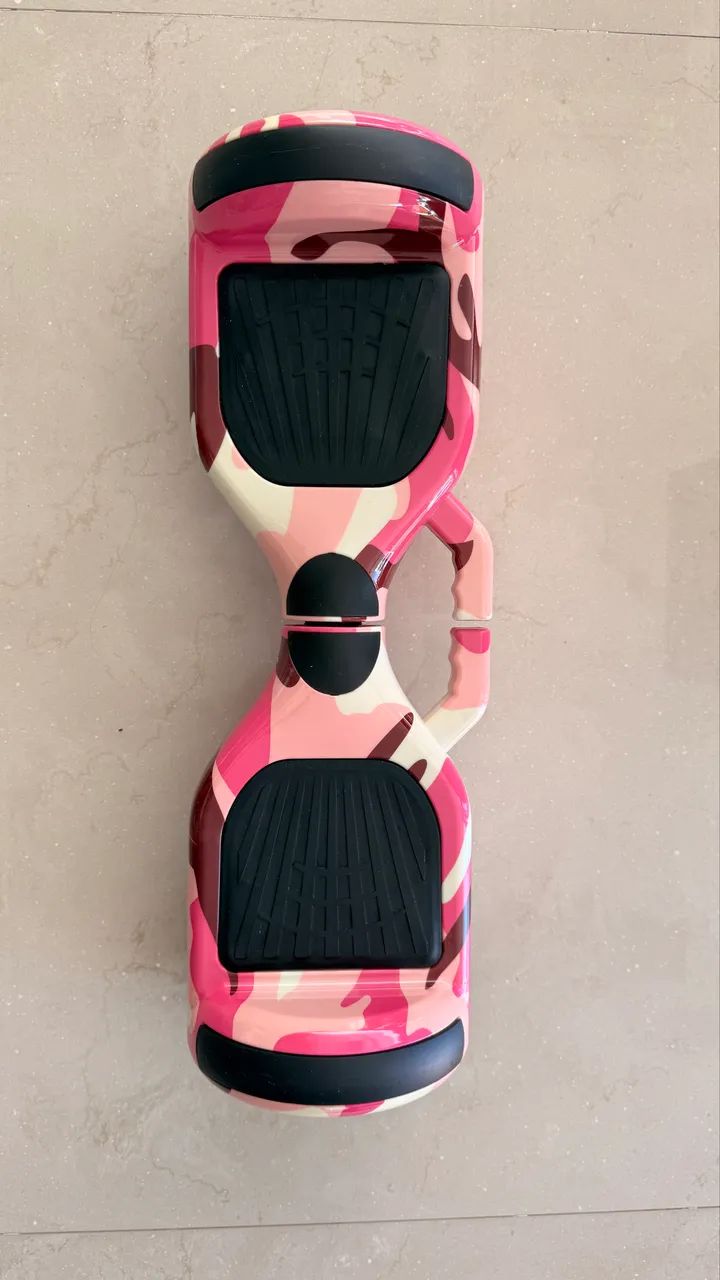 Hoverboard Elétrico Rosa Camuflado - Funcionando - Foto 3