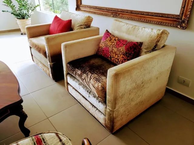 Poltronas Com Tecido Donatelli Veludo Alemão Design (o Par) - Foto 2