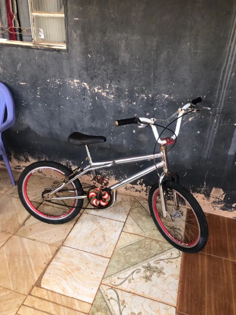 Bicicleta Cross aro 20 cromada  - Foto 2