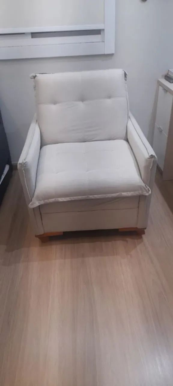 Poltrona Rubi Retrátil Bege