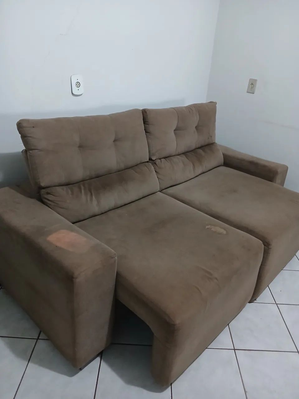 Vendo sofa retrátil e reclinável 2 mts  - Foto 2