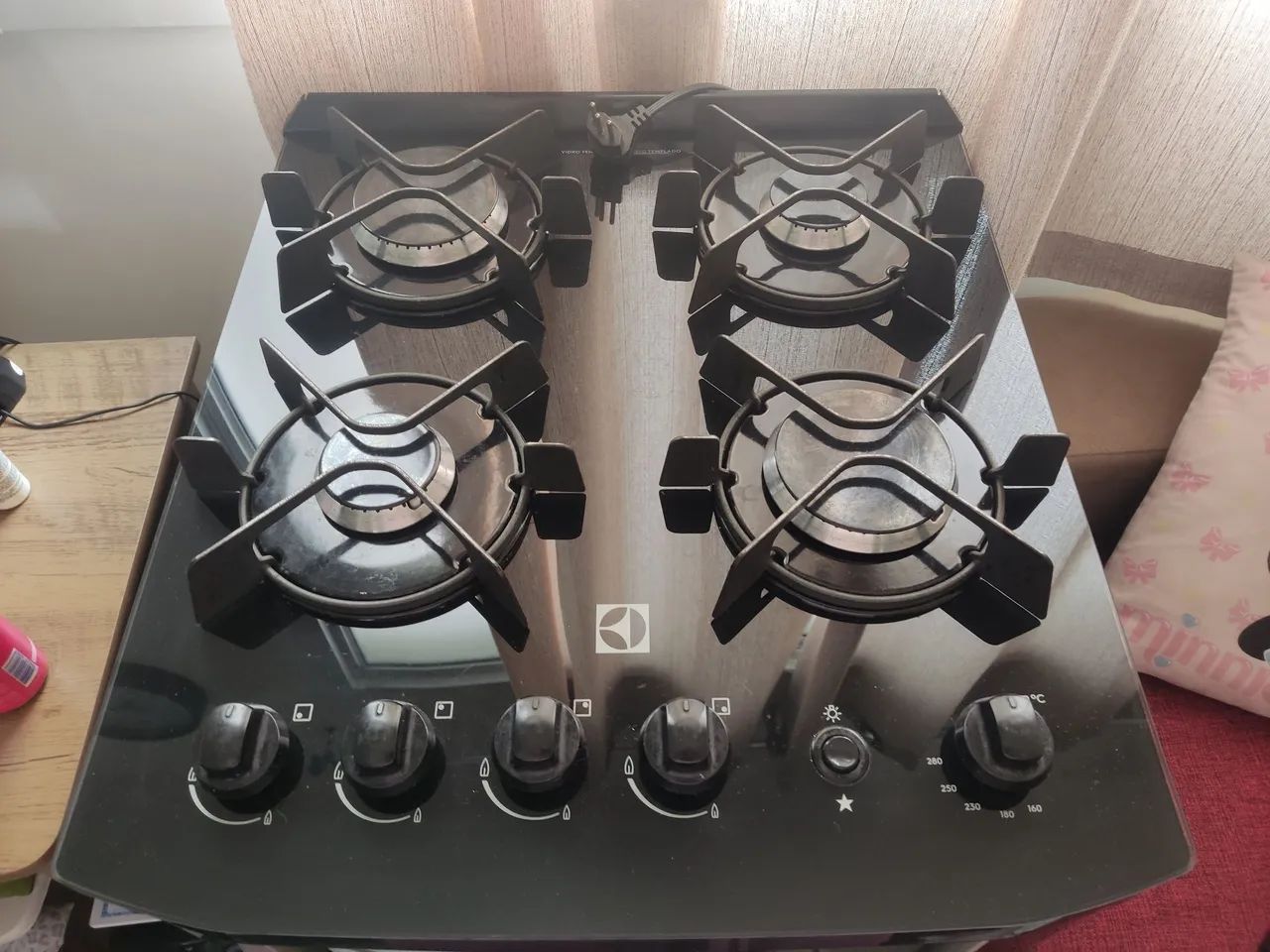 Fogão 4 bocas Electrolux Preto