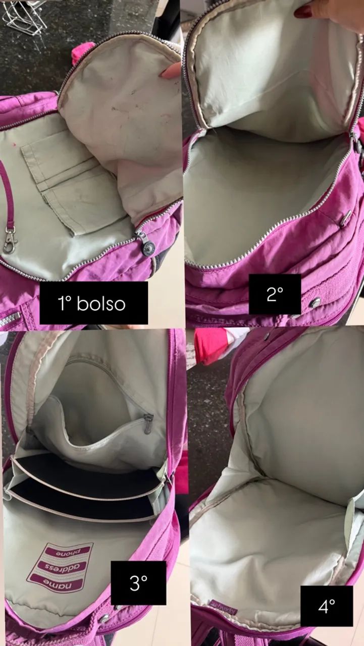 Mochila kipling enorme roxa - Foto 4