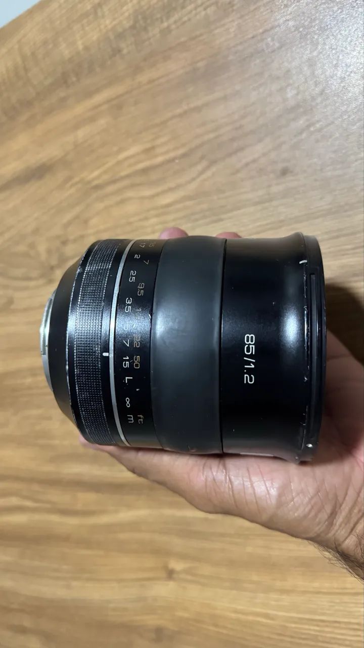 Lente canon 1.2 manual Ef - fullframe