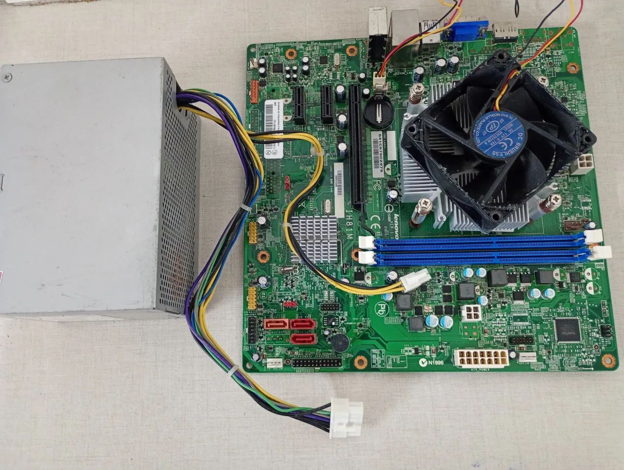 Kit placa mãe ,processador e fonte