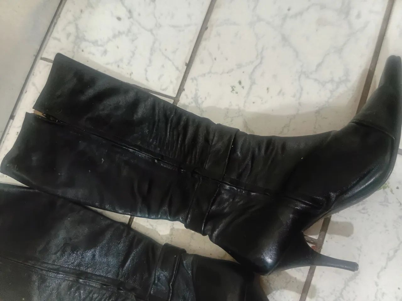 Bota de couro Cano Alto - Foto 2