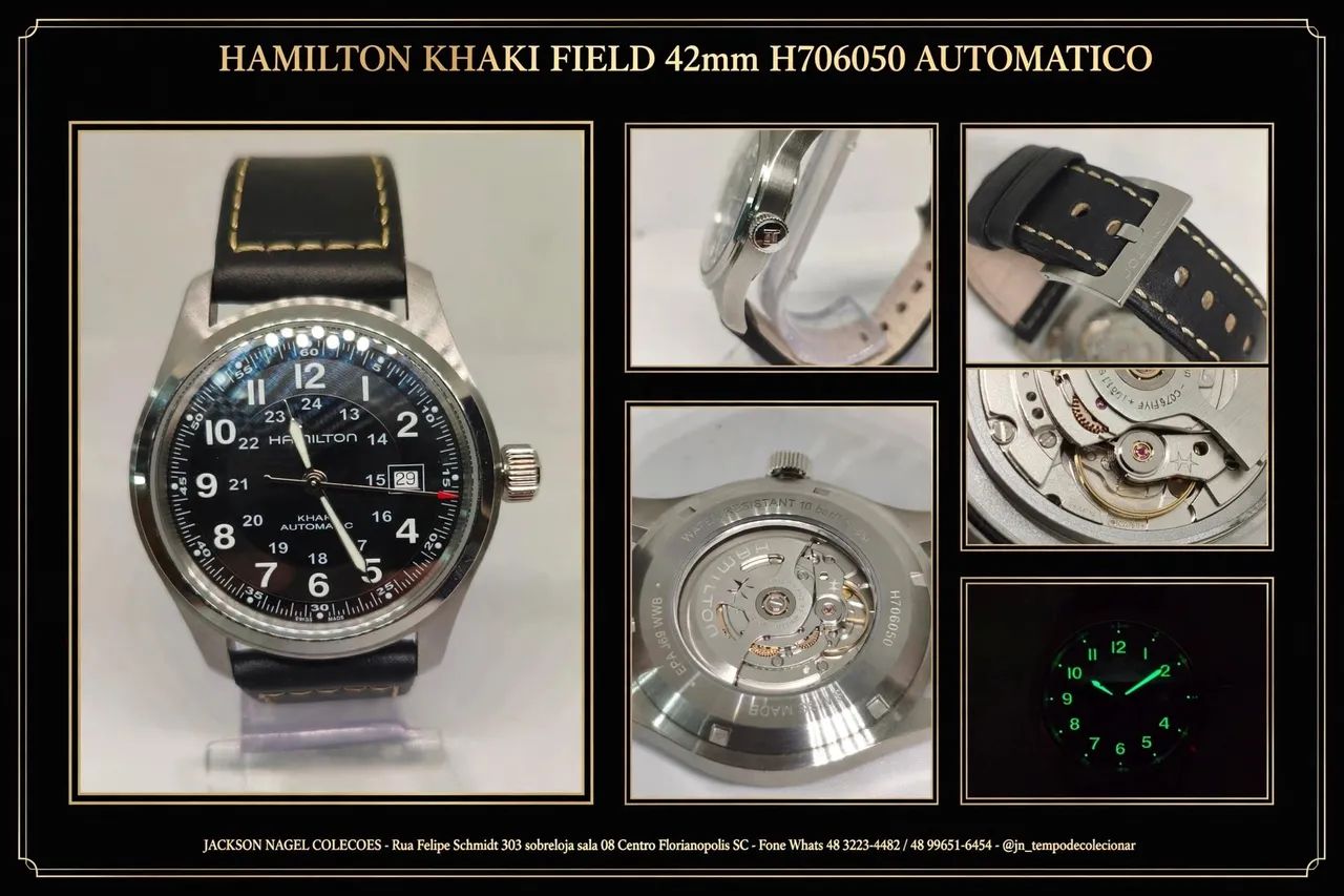 *Hamilton Khaki Field 42mm Automático Original H7060*