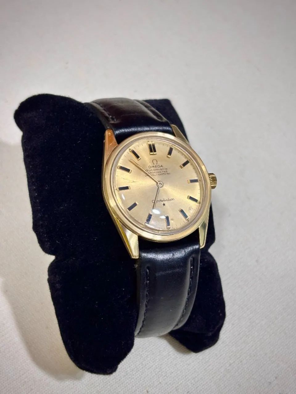 Relógio Omega Constellation Automático Ouro 18k - Raro - Foto 2