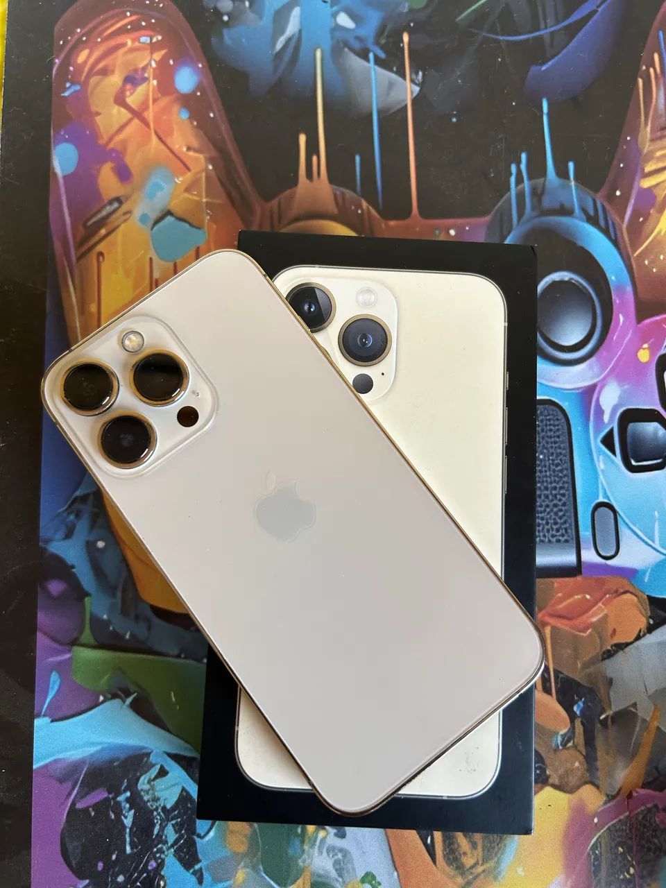 IPHONE 13 PRO DOURADO COM CAIXA 