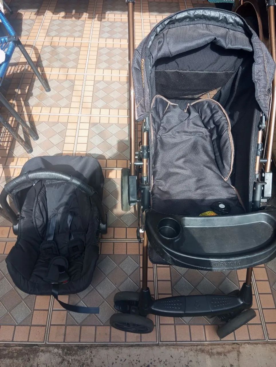 Carrinho de bebê e bebê conforto  - Foto 5