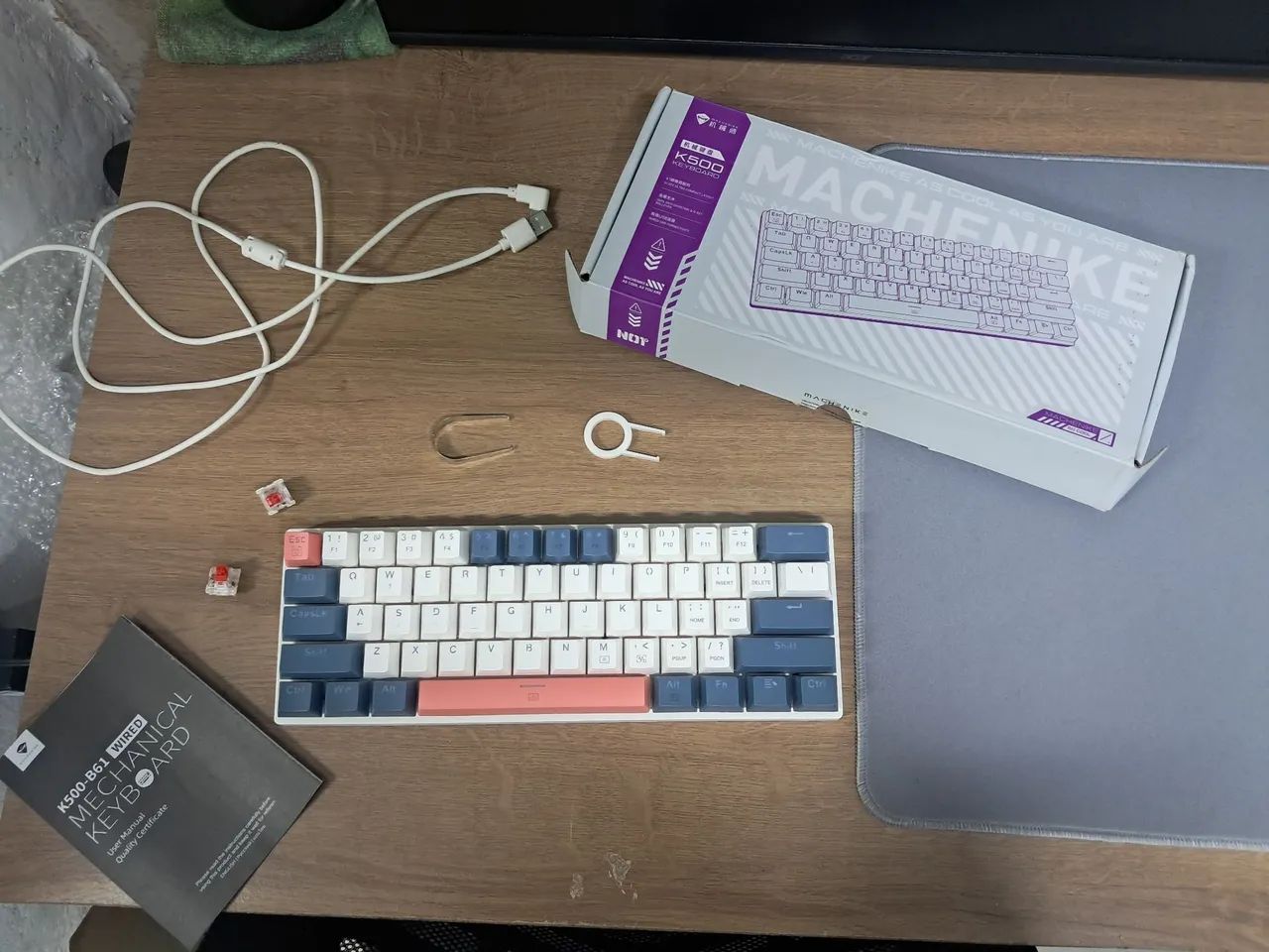Teclado mecânico K-500 (switch red) - Foto 3