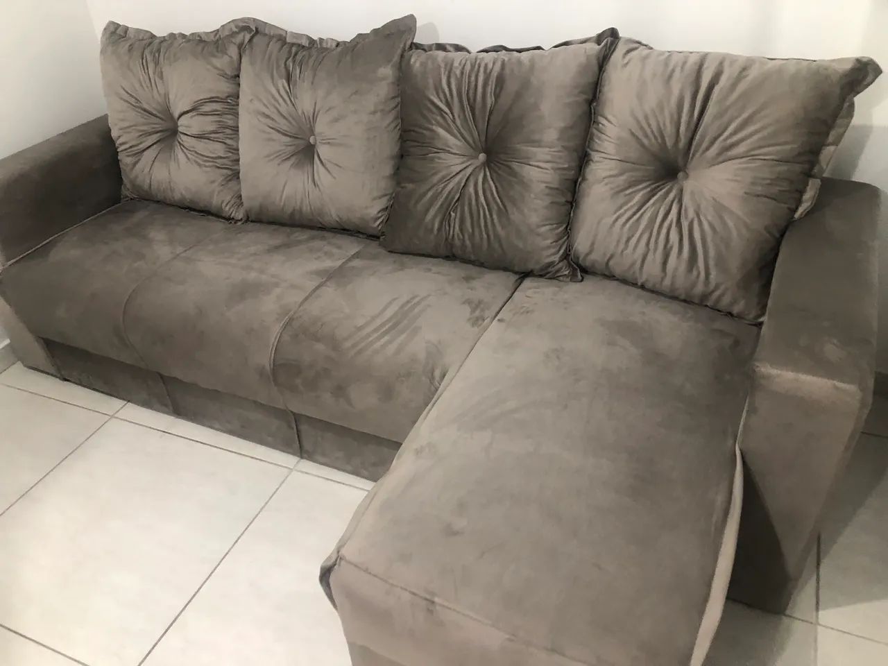 Sofá com chaise várias cores / NOVO / ENTREGAMOS  - Foto 2