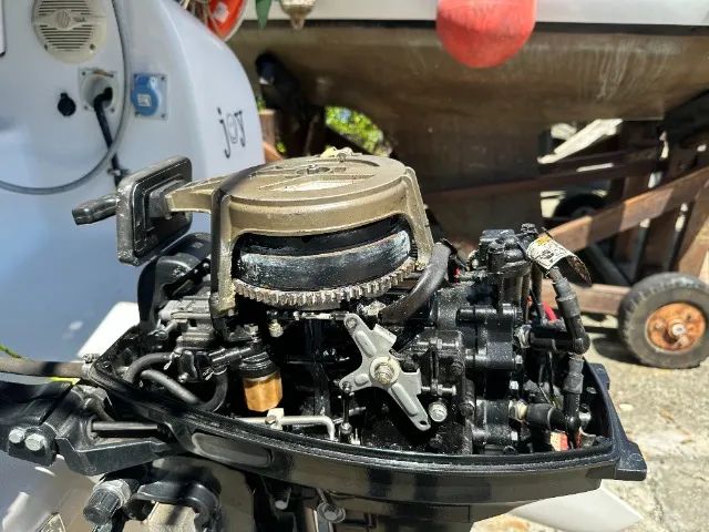 MOTOR POPA MERCURY 15 HP SUPER, POUCO USO - Foto 4